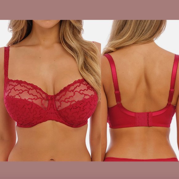 NEW $73‎ Fantasie [ 30I US ] Ana Side Support Underwire Bra in Red #5805 - Picture 1 of 9